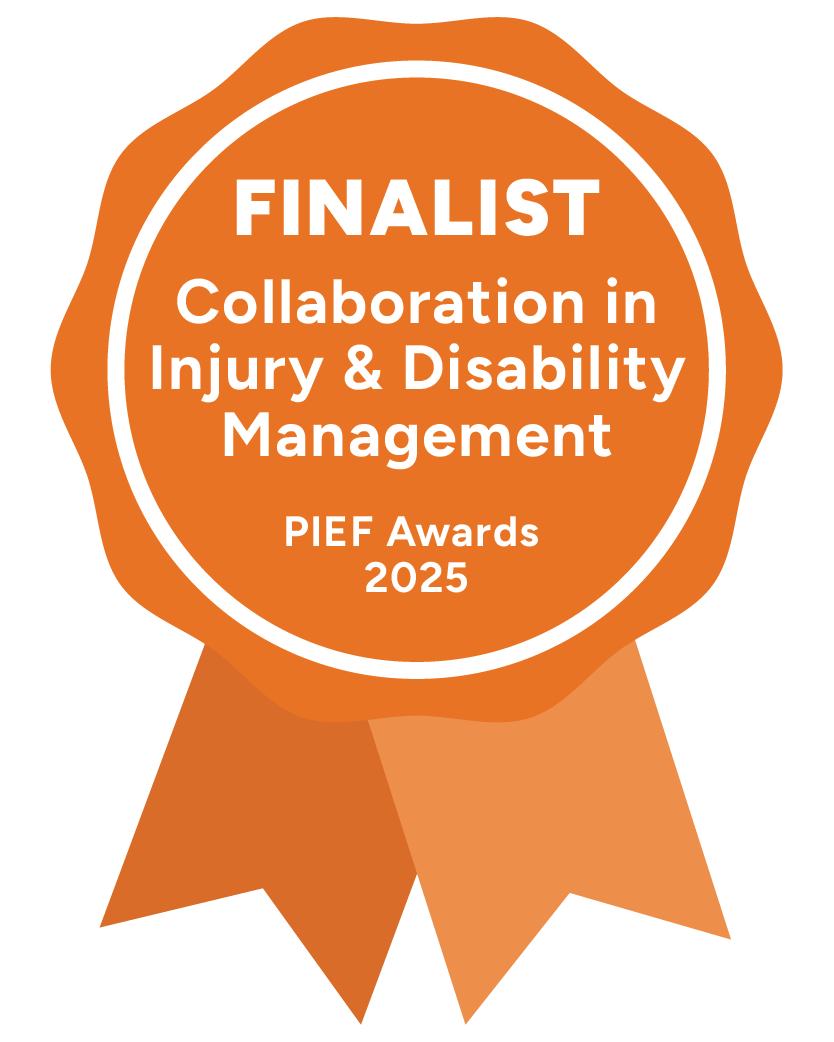 Finalist - Collaboration in Injury & Disability Management. PIEF Awards 2025
